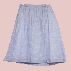 GAP Vintage Style 100% Cotton M Striped Skirt
